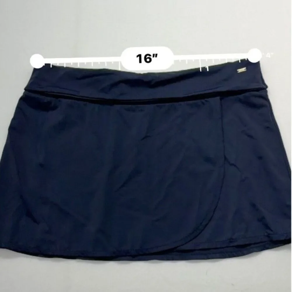 Tommy Hilfiger Navy Blue Swim Skirt Pull on Wm's Size M Lower Classic Nautical